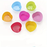 moules cupcakes silicone couleurs bleu rose jaune orange rayures horizontales modernes réutilisables