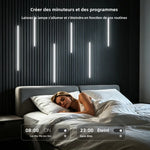 bande lumineuse cob cct adhésive blanc moderne télécommande bluetooth contrôleur adaptateur secteur 3500k 6000k