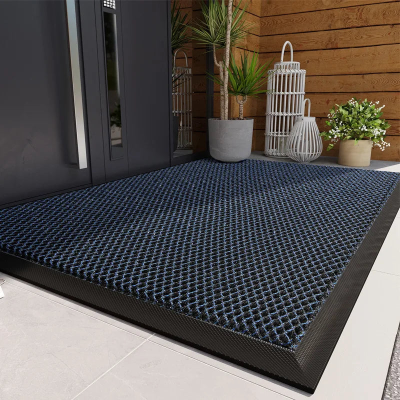 tapis porte antidérapant imperméable résistant noir rouge gris moderne 45x75cm 60x90cm