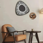 cadre mural vintage coffee time tasse cafetière grains bois naturel rustique