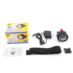 lampe torche noire rechargeable moderne bande velcro manuel utilisation chargeur