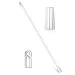 rideau transparent moderne tige verticale embout fixation boîte rangement