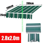 toile d'ombrage vert rayures horizontales moderne enduit pu opaque grande dimension personnalisableextérieur