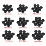cache boulon noir texturé adhésif industriel 12mm 13mm 14mm 16mm 17mm 18mm 20mm 22mm