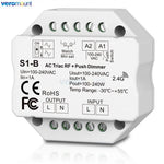 interrupteur lumière blanc moderne variateur rf push triac dimmer ac phase cut 240w pwm