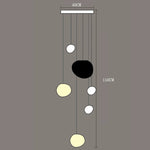 suspension lumineuse moderne acrylique blanc 18 têtes 249 flux lumineux led rc dimmable