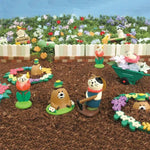figurines animales jardin cartoon décoration extérieure adhésif verte blanche noire rouge bleue