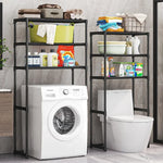 étagère rangement multi couches moderne blanc noir grande capacité salle bain.storage rack multi layer