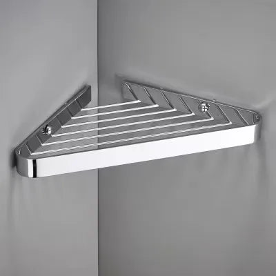 étagère salle bain dorée moderne deux niveaux fixations bouteilles parfum pot crème porte savon