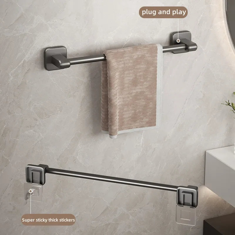 porte serviettes murals adhésifs gris foncé moderne minimaliste sans perçage