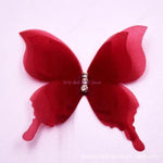 papillons décoratifs adhésifs blanc rose bleu marine rouge noir elegance enfants translucent veines strass