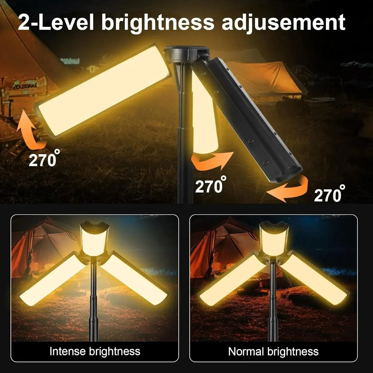 lampe multifonctionnelle portable led rechargeable usb annuel métallique moderne pratique campingurgence