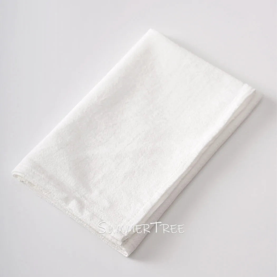 serviettes coton 40x40cm réutilisables rose pâle beige bleu orange blanc vert marron classiques maison