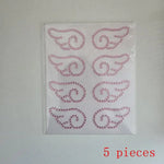 sticker decoratif ailes ange strass blanc rose bleu argent adhésif élégant décoration diy cadeau