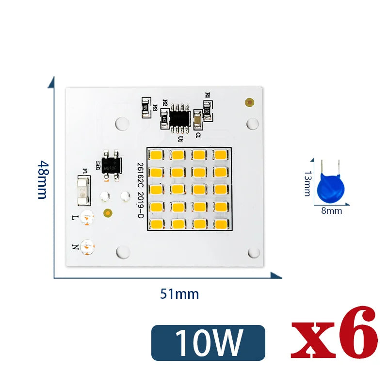 plaque led 10w 20w 30w 50w 100w blanc moderne diodes connecteurs