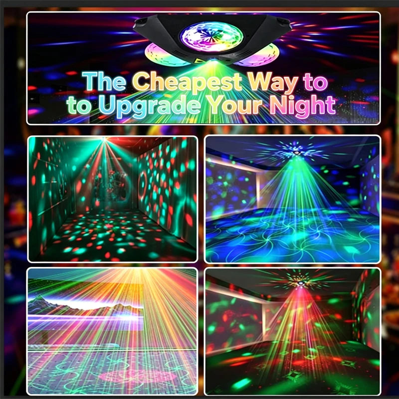 lampe disco moderne noire télécommande câble usb instructions éclairage scène divertissement nhà cửa