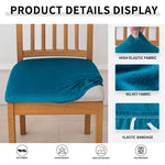 housse chaise extensible velours uni fauteuil cuisine salon moderne lavable