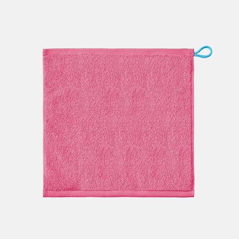serviette coton carrée absorbante rapide douce blanche rose bleu minimaliste noël 34x34cm