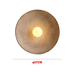 lampes murales modernes rétro ampoules led beige marron clair textures concentriques chambre entrée étude