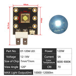 puce led 40w 60w 80w 120w 150w 300w 400w noir carré points dorés moderne