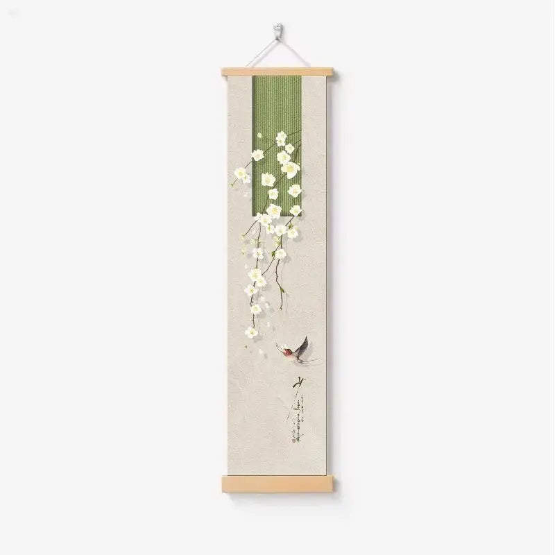 peinture murale impression toile paysage floral artiste minimaliste vert clair rectangle