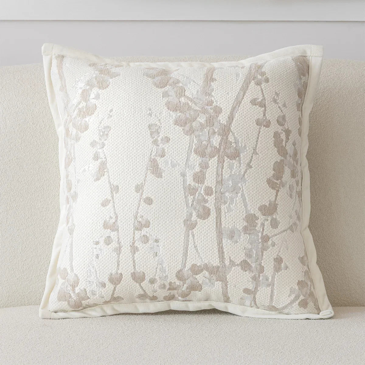 coussin beige motif citrouilles moderne opacité 100 polyester tufted 45x45cm décoration maison canapé chaise