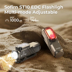 lampe torche rechargeable led 1000lm gris vert aimanté résistante éclairage