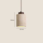 lampe suspendue moderne pierre texture granuleuse beige clair marron foncé éclairage salon chambre led