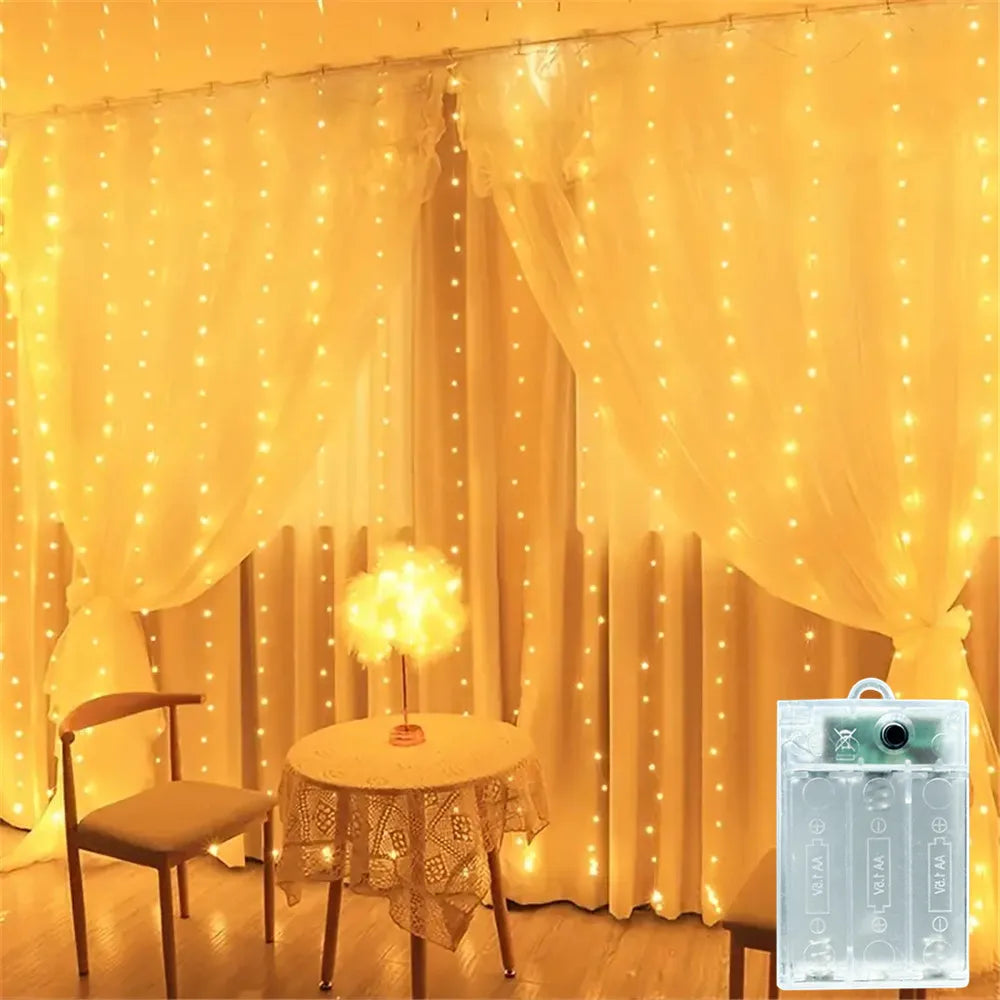 guirlande lumineuse led multicolore blanc jaune rose décoration moderne mariage chambre ramadanextérieur