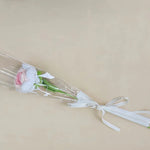 bouquet fleurs tricotées rouge jaune rose vert blanc anniversaire mariage décoration intérieure artisanal creative