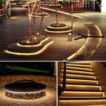 Détail des LED SMD2835 sur ruban solaire flexible
