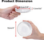 sous verres verre transparent moderne rond table cuisine mariage fêtes noël anniversaire thèmes célébrations