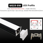 profil led noir blanc moderne 12v certification ul cem lvd rohs led ceiling profile