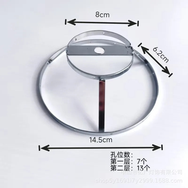 cadre lampe or rose argenté moderne minimaliste eyelets structure sectionnée