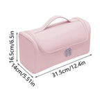 Sac rangement coiffure noir rose gris moderne pratique poignée amovible diffuseur concentrator peigne brosse