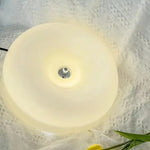 lampe moderne blanc beige verre fer facile éclairage quotidien télécommande led 32cm 40cm 46cm