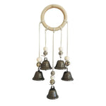 mobile sonore boho cloches marron blanc annuaire central decoration murale chambre salon