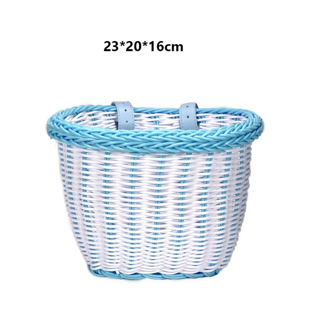 panier vélo clips marron bleu clair rose violet gris tissé dentelle moderne traditionnel