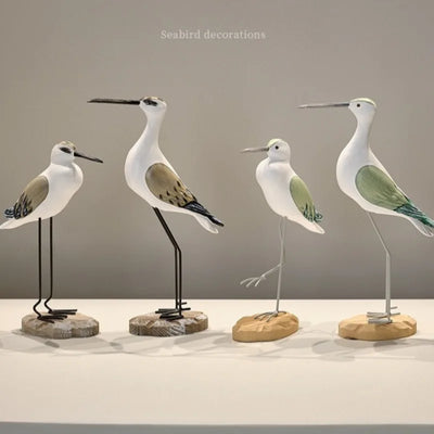 Étagère murale mouette méditerranéenne gris clair