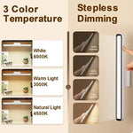 lampe led rechargeable usb moderne minimaliste blanc adhésif 32cm 42cm