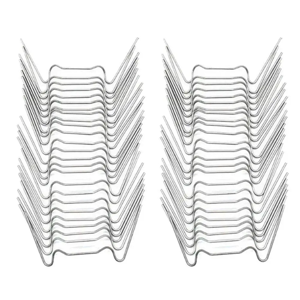clips verre serre argentés ondulés modernes 70mm 45mm 28mm 100pcs étanchesextérieur