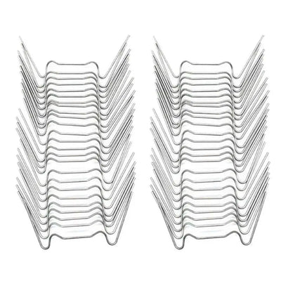 clips verre serre argentés ondulés modernes 70mm 45mm 28mm 100pcs étanchesextérieur