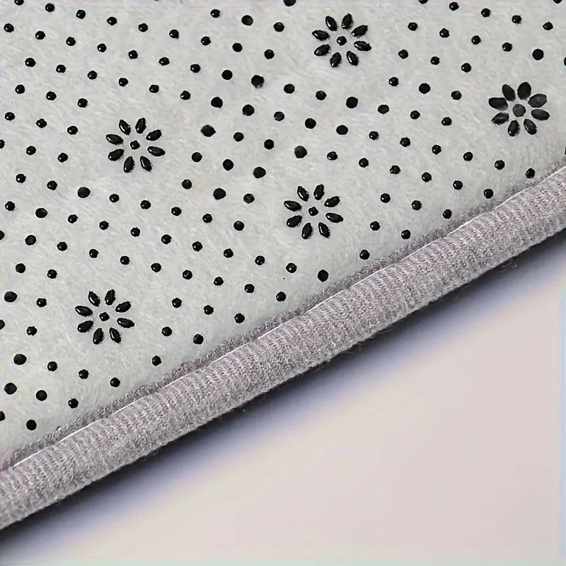 tapis bain gris foncé absorbant doux moderne antidérapant polyester adhésif salle douche