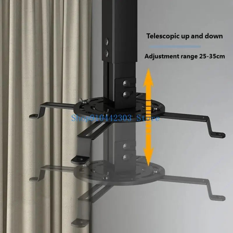 support projecteur noir réglable vis mural moderne monté fixé 25 35cm métal