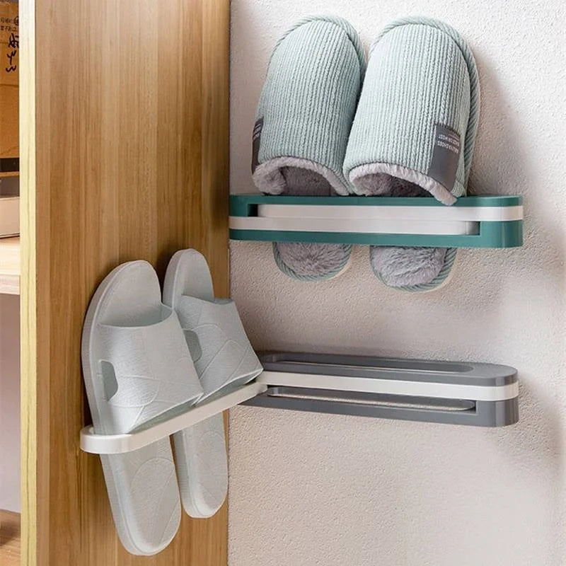 porte serviettes pliable mural respectueux environnement bleu gris moderne adhésifversible empilable.stocké