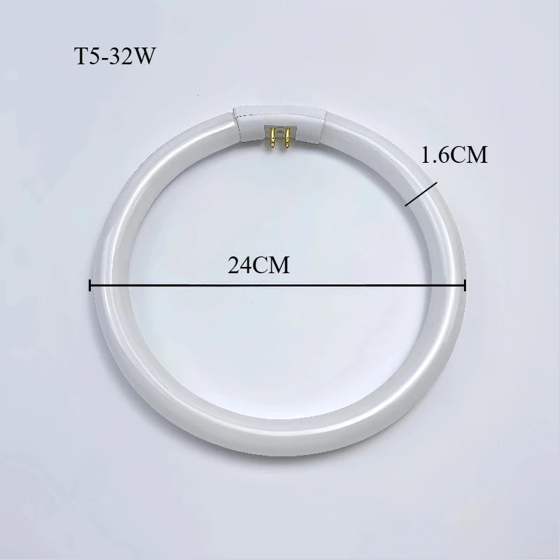 tube lumière circulaire blanc moderne 22w t5 18.2cm efficace eye caring