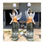 statues marbre décoratives classiques détails sculpturaux couleur beige blanc vert