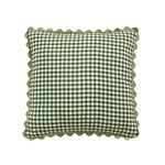 taies d'oreiller carreaux douces moderne confortables lit maison couleurs vert jaune rose orange beige