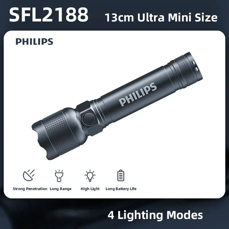 lampe poche rechargeable led 3w 200m lumiere intense gradation continue autodéfense camping