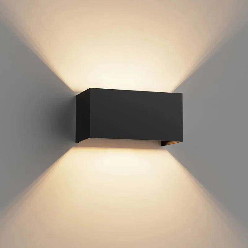 applique murale led moderne 24w noir réglable ip65 10cm 20cm 10cm